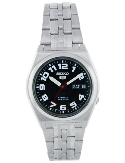 Seiko SNK657K Men's Black Dial 100M WR Stainless Steel Watch ,