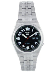 Seiko SNK657K Men's Black Dial 100M WR Stainless Steel Watch