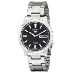 Seiko SNK795 Men's Seiko 5 Automatic Steel Bracelet Black Dial Watch