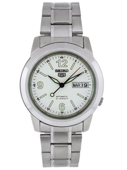 Seiko SNKE57 Men's White Dial 100M WR Stainless Steel Watch ,