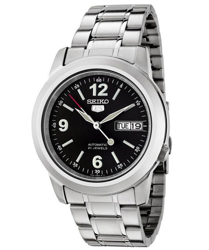 Seiko SNKE63 Men's Stainless Steel Automatic Black Dial Watch ,