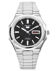 Seiko SNKK47 Men's SS 30M WR Stainless Steel Black Dial Watch