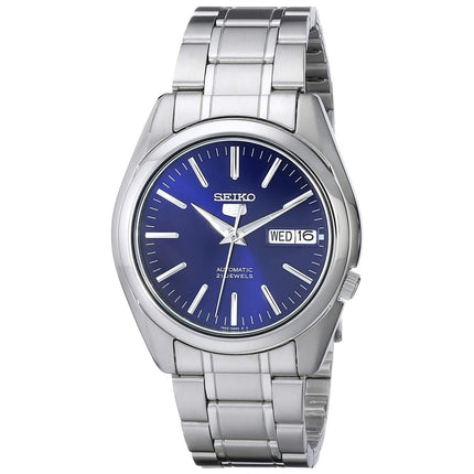 Seiko SNKL43 Men's 5 Automatic Stainless Steel Bracelet Blue Dial Watch ,