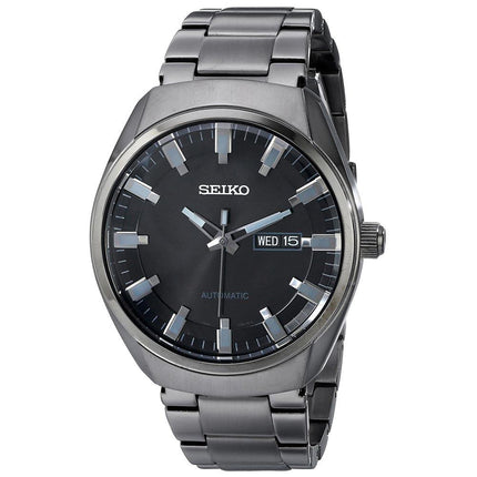 Seiko SNKN43 Men's Recraft Black Dial Black IP Steel Bracelet Automatic Watch ,