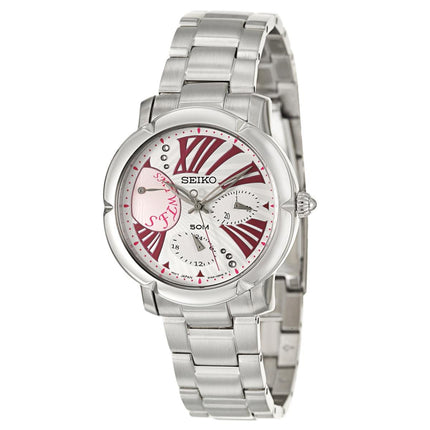 Seiko SNT877P1 Women's Criteria Stainless Steel Bracelet Silver Dial Watch ,