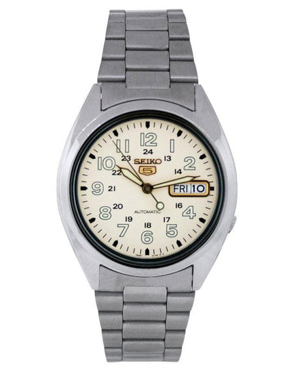 Seiko SNX803 Men's Stainless Steel White Dial Watch ,