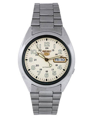 Seiko SNX803 Men's Stainless Steel White Dial Watch