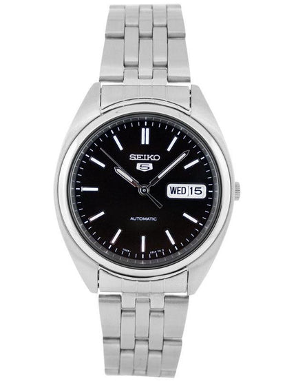 Seiko SNXA13K Men's 100M WR Stainless Steel Black Dial Watch ,