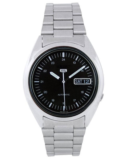 Seiko SNXF11 Men's Black Dial Stainless Steel 30M WR Watch ,