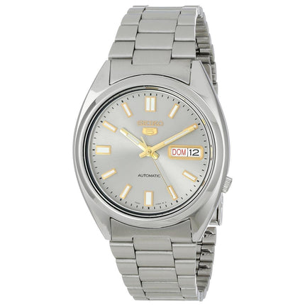 Seiko SNXS75 Men's 5 Sports Grey Dial Steel Bracelet Automatic Watch ,