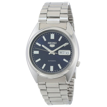 Seiko SNXS77 Men's 5 Sports Blue Dial Steel Bracelet Automatic Watch ,
