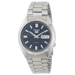 Seiko SNXS77 Men's 5 Sports Blue Dial Steel Bracelet Automatic Watch
