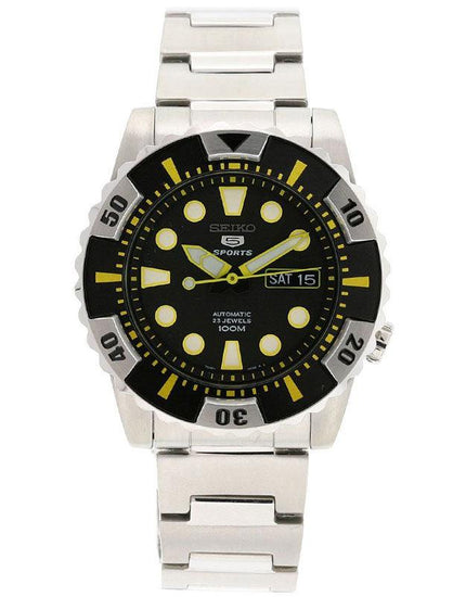 Seiko SNZJ15 Men's Automatic Black Dial 100M WR Watch ,