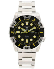 Seiko SNZJ15 Men's Automatic Black Dial 100M WR Watch