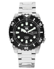 Seiko SNZJ19 Men's Stainless Steel Black Dial Automatic Watch