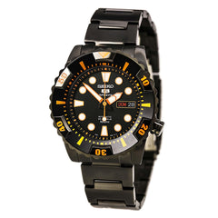 Seiko SNZJ21 Men's Automatic Black Plated SS 100M WR Watch