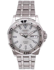 Seiko SNZJ37 Men's Stainless Steel White Dial Automatic Watch