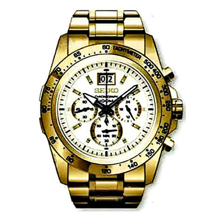 Seiko SPC244P1 Men's Neo Sports White Dial Chronograph Watch ,