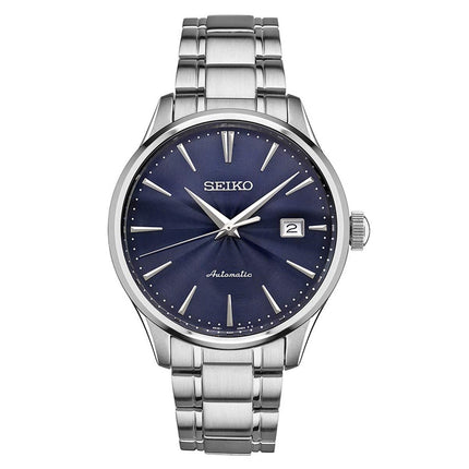 Seiko SRPA29 Men's Core Navy Blue Dial Stainless Steel Bracelet Power Reserve Automatic Watch ,