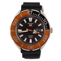 Seiko SRPC59K1 Men's 5 Sports Black Silicone Strap Automatic Watch