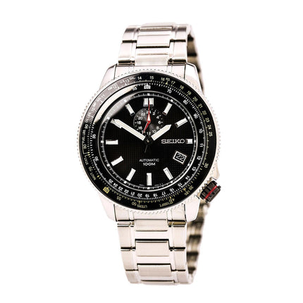 Seiko SSA005K1 Men's Automatic Black Dial Stainless Steel Bracelet Watch ,