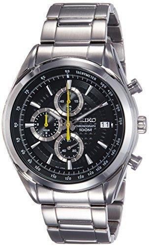 SEIKO SSB175P1,Men's Chronograph,Stainless Steel Case & Bracelet,Black Dial,100m WR,SSB175 ,