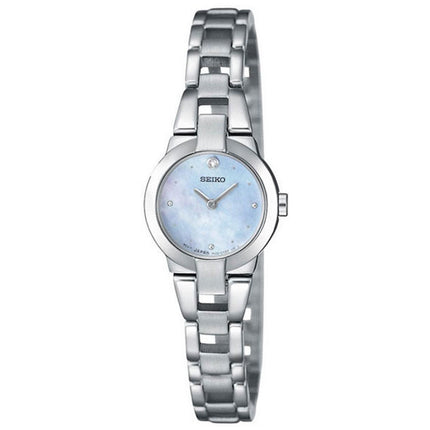Seiko SUJA75 Women's Blue Mother of Pearl Dial Stainless Steel Bracelet Watch ,