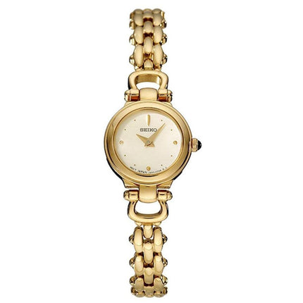 Seiko SUJD42 Women's Mother of Pearl Dial Gold Tone Bracelet Watch ,