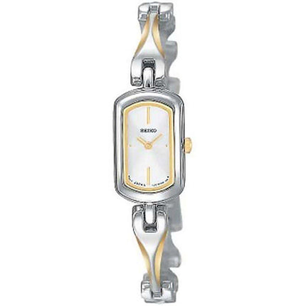 Seiko SUJE89 Women's Silver Dial Two Tone Yellow Gold Steel Bracelet Watch ,