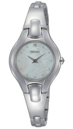 Seiko SUJF85 Women's Quartz Diamond Stainless Steel Bangle Bracelet Watch ,