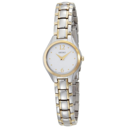 Seiko SUJG06 Women's Dress White Dial Two Tone Steel Bracelet Watch ,