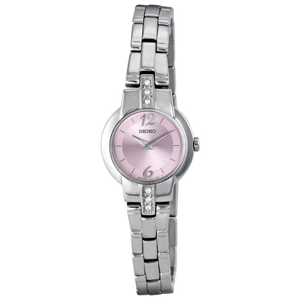 Seiko SUJG37 Women's Dress Swarovski Crystal Pink Dial Steel Bracelet Watch ,