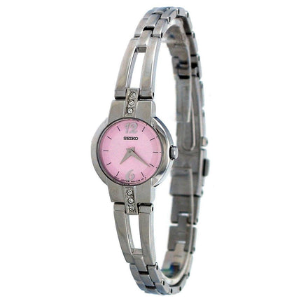 Seiko SUJG41 Women's Dress Pink Dial Steel Bracelet Watch ,