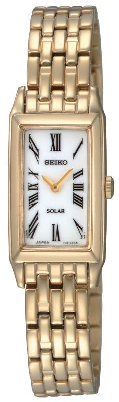 Seiko SUP032 Women's Gold Tone Stainless Steel White Dial Watch ,