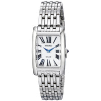 Seiko SUP267 Women's Solar Core Quartz White Dial Stainless Steel Bracelet Watch ,