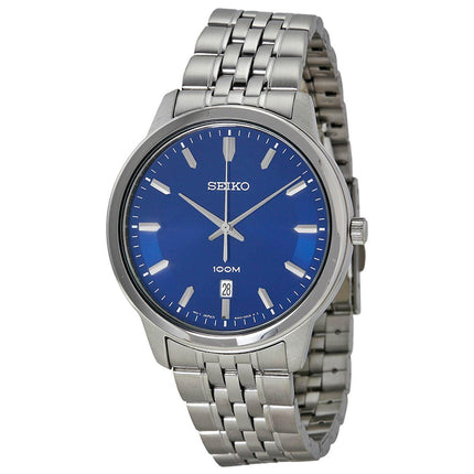 Seiko SUR029 Men's Classic Blue Dial Stainless Steel Bracelet Watch ,