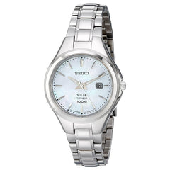 Seiko SUT205 Women's Solar Core Blue MOP Dial Titanium Bracelet Quartz Watch