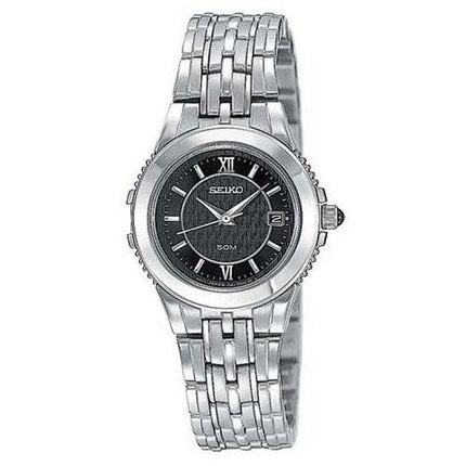 Seiko SXD799 Women's Le Grand Sport Black Dial Stainless Steel Watch ,