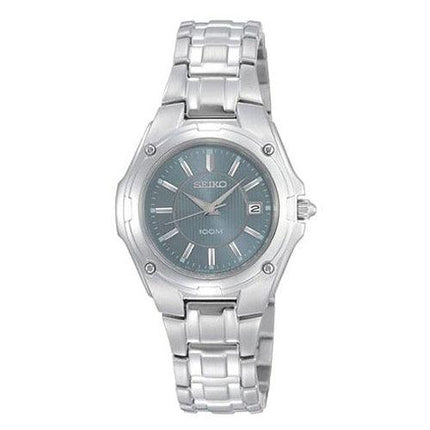 Seiko SXDB45 Women's Quartz Blue Dial Stainless Steel Watch ,