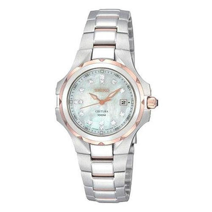 Seiko SXDB64 Women's Coutura Rose Gold Tone Diamond Watch ,