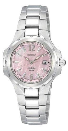Seiko SXDB65 Women's Coutura Pink Mother of Pearl Dial Watch ,