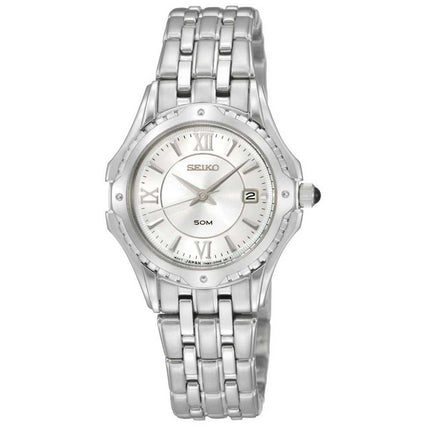 Seiko SXDC35 Women's Le Grand Sport Stainless Steel Silver Dial Watch ,