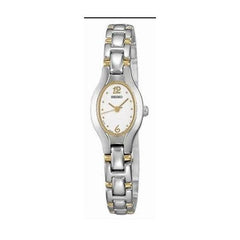 Seiko SXGJ71 Women's White Dial Gold Tone Quartz Watch