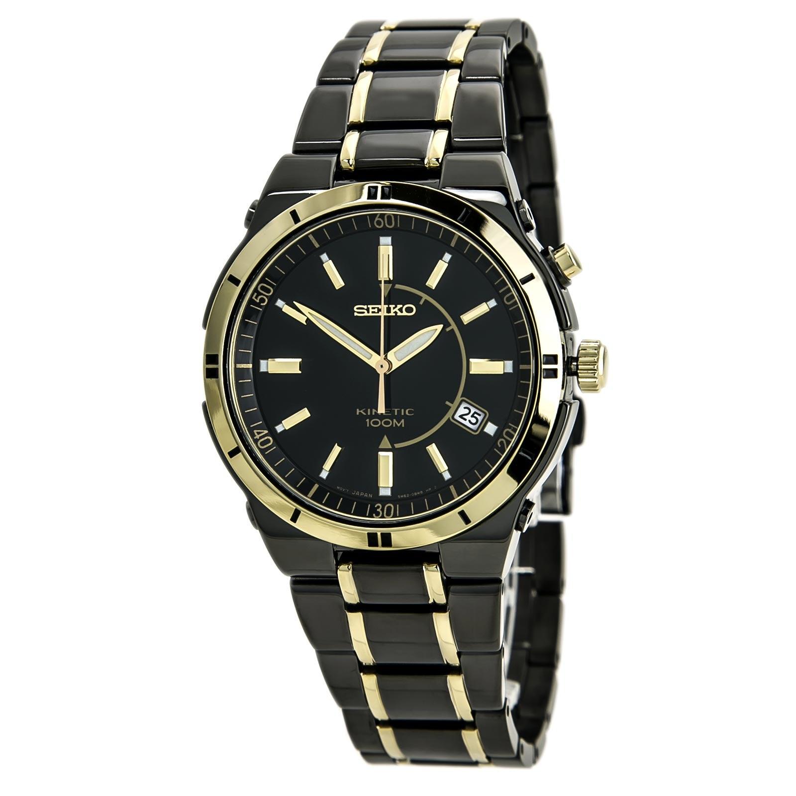 SEIKO 黒金　時計 黒×金