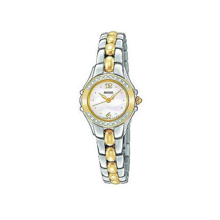 Seiko Women's 20 Diamond Mother of Pearl Dial Watch SXGN16 ,