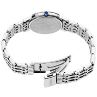 Seiko Women's Diamond Watch - Solar White MOP Dial Stainless Steel Bracelet | SUP397 ,