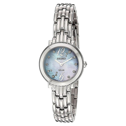 Seiko Women's Diamond Watch - Tressia MOP Dial Stainless Steel Bracelet | SUP353 ,