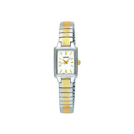 Seiko Women's Flex Band Rectangular Face Bracelet Watch SXGN07 ,
