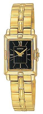 Seiko Women's Gold Plated Quartz Bracelet Watch SXGN48 ,