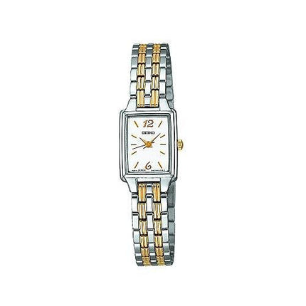Seiko Women's Rectangular Face Bracelet Watch SXGL59 ,